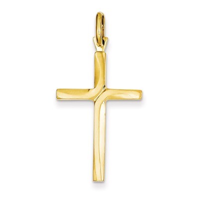 Satin Finish Accent Stick Cross Pendant 14k Gold C4219, MPN: C4219, 637218063529