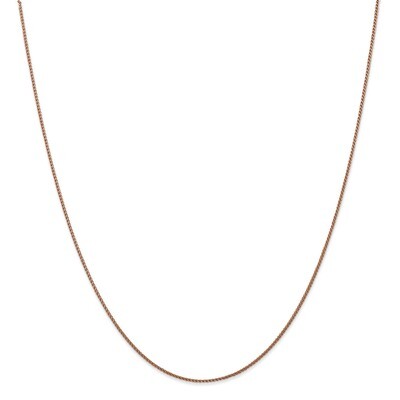 14K Diamond-Cut Rose Gold 1.00Mm Spiga Chain 14k Rose Gold RSC4-16, MPN: RSC4, 886774429908