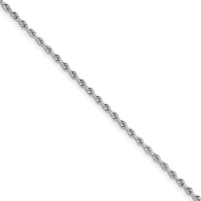 7 Inch 2.75mm Diamond -cut Quadruple Rope Chain 14k white Gold WQT021-7, MPN: WQT021-7, 883957148762