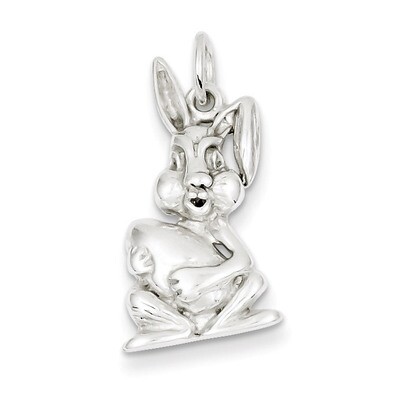 Easter Bunny Charm Sterling Silver QC194, MPN: QC194, 883957975832