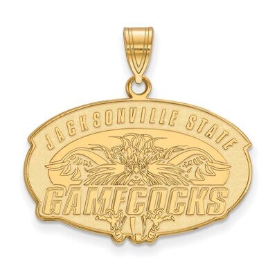 Jacksonville State University Large Pendant Gold-plated Silver GP004JAC, MPN: GP004JAC, 886774898322