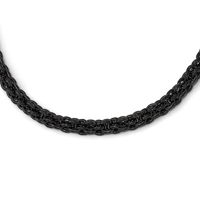 Polished Black IP-plated 24 Inch Necklace - Stainless Steel SRN1966-24 by Chisel, MPN: SRN1966-24, …