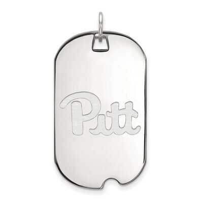 University of Pittsburgh Large Dog Tag 10k White Gold 1W022UPI, MPN: 1W022UPI, 886774783277