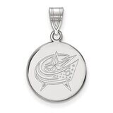 Columbus Blue Jackets Large Disc Pendant Sterling Silver SS012BJA, MPN: SS012BJA, 886774746753