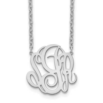 Monogram Necklace 10k White Gold 10XNA888W, MPN: 10XNA888W,
