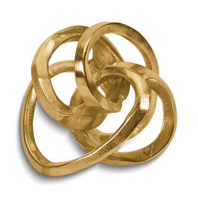 Gold-tone Small Metal Twisted Decorative Ball GM26081G, MPN: GM26081G,