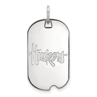 University of Nebraska Small Dog Tag Sterling Silver SS013UNE, MPN: SS013UNE, 886774713175