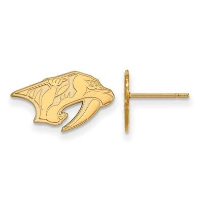 Nashville Predators Extra-Small Post Earrings Gold-plated Sterling Silver GP018PRE, MPN: GP018PRE, …