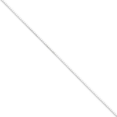 18 Inch 1.2mm 8 Sided Diamond-cut Mirror Box Chain Sterling Silver QPE37-18, MPN: QPE37-18, 8867744…