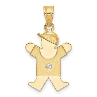 AAA Diamond Kid Pendant 14k Gold XK458AAA, MPN: XK458AAA, 883957117140