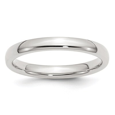 3mm Comfort Fit Band - Sterling Silver QCF030 by Chisel, MPN: QCF030, 886774340524