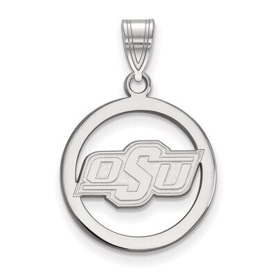 Oklahoma State University Sm Pendant in Circle Sterling Silver SS032OKS, MPN: SS032OKS, 886774694290