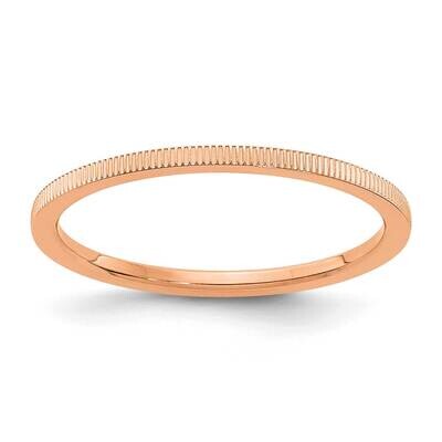 1.2mm Line Pattern Stackable Band 14k Rose Gold STK21-120R, MPN: STK21-120R, 191101669309