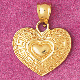 Dazzlers Jewelry Heart Pendant Necklace Charm Bracelet in Yellow, White or Rose Gold 3955, MPN: DZ-…