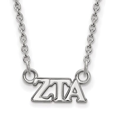 Zeta Tau Alpha Extra Small Pendant with 18 Inch Chain Sterling Silver SS006ZTA-18, MPN: SS006ZTA-18…