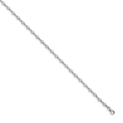 2.5mm Round Diamond Bracelet 7 Inch 14k White Gold X10017WVS, MPN: X10017WVS, 883957045863