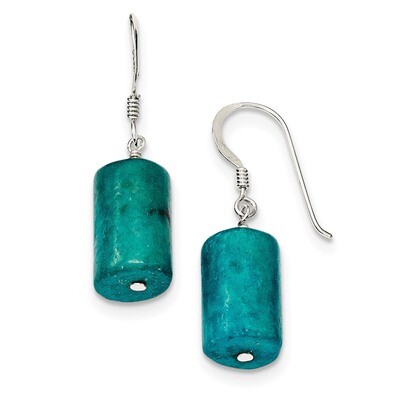 Blue Jasper Earrings Sterling Silver QE12832, MPN: QE12832, 883957812236