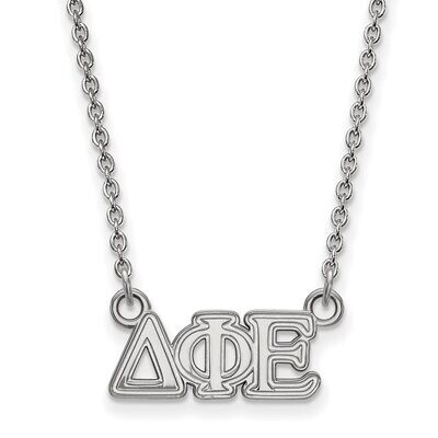 Delta Phi Epsilon Extra Small Pendant with 18 Inch Chain Sterling Silver SS006DPH-18, MPN: SS006DPH…