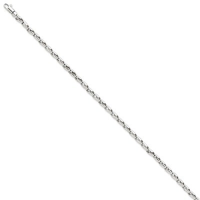 3mm Fancy Link Chain 24 Inch 14k White Gold WLK709-24, MPN: WLK709-24, 191101716522
