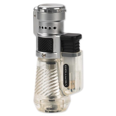 Vertigo Cyclone Clear and Brushed Chrome Triple Flame Torch Lighter GM15409, MPN: GM15409, 89423601…