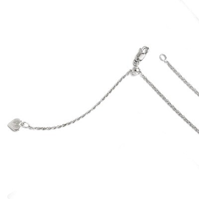 Leslie&#39;s Adjustable Loose Rope Chain 22 Inch - Sterling Silver HB-FC24-22, MPN: FC24-22, 8867745417…
