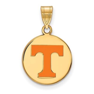 University of Tennessee Medium Enamel Disc Pendant Gold-plated Silver GP040UTN, MPN: GP040UTN, 8867…
