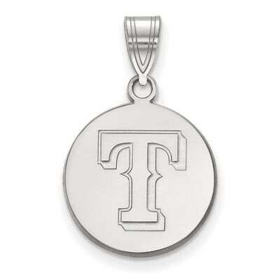 Texas Rangers Medium Disc Pendant 14k White Gold 4W015RAN, MPN: 4W015RAN, 886774840604