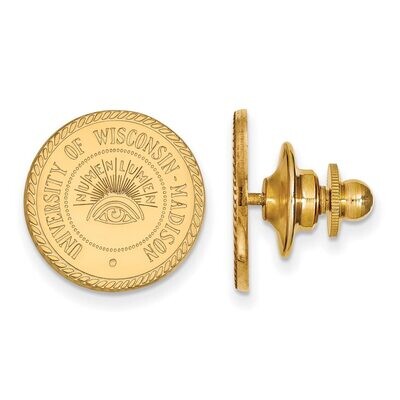 University of Wisconsin Crest Lapel Pin 14k Yellow Gold 4Y081UWI, MPN: 4Y081UWI, 886774888675