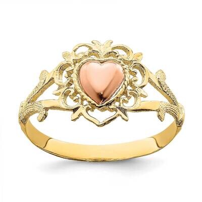 Heart Ring 14k Two-tone Gold K2076, MPN: K2076, 637218030804