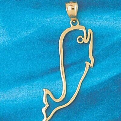 Dazzlers Jewelry Whale Pendant Necklace Charm Bracelet in Yellow, White or Rose Gold 840, MPN: DZ-8…