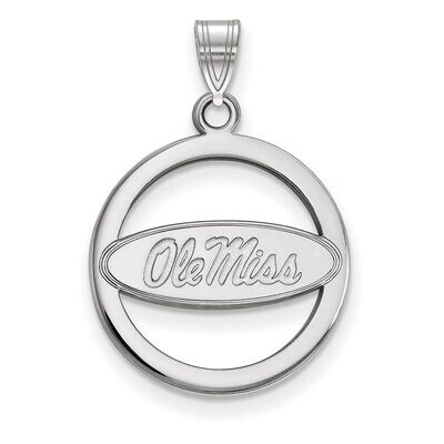 University of Missisippi Sm Pendant in Circle Sterling Silver SS033UMS, MPN: SS033UMS, 886774711812