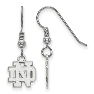 University of Notre Dame x-Small Dangle Earring Wire Sterling Silver SS006UND, MPN: SS006UND, 19110…