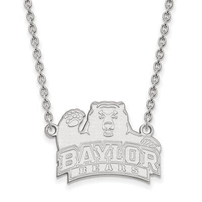 Baylor University Large Pendant with Necklace Sterling Silver SS014BU-18, MPN: SS014BU-18, 88677467…