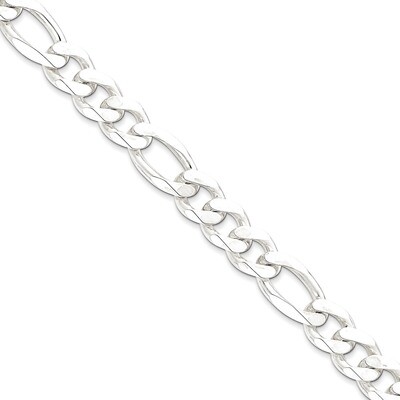 20 Inch 12.75mm Figaro Chain Sterling Silver QFG350-20, MPN: QFG350-20, 886774409894