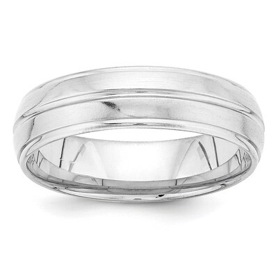 Heavy Comfort Fit Fancy Band 14k White Gold WB117, MPN: WB117, 886774496986