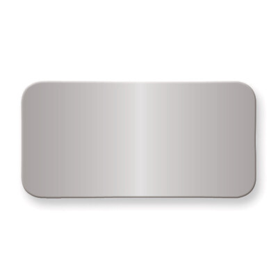 1 X 2 Polished Aluminum Plates-Sets of 6  GL9790-PA, MPN: GL9790-PA,