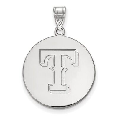 Texas Rangers Large Disc Pendant 14k White Gold 4W017RAN, MPN: 4W017RAN, 886774841762