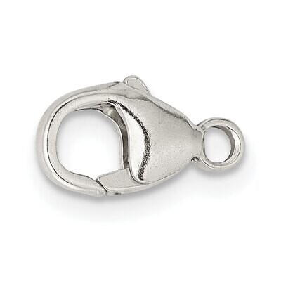 11.5 x 6.1mm Fancy Lobster with Jump Ring Clasp Sterling Silver SS3392, MPN: SS3392,