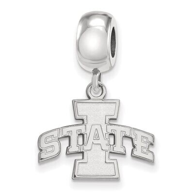 Iowa State University Bead Charm Small Dangle Sterling Silver SS014IAS, MPN: SS014IAS, 886774686585