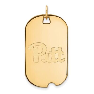 University of Pittsburgh Large Dog Tag 10k Yellow Gold 1Y022UPI, MPN: 1Y022UPI, 886774812519