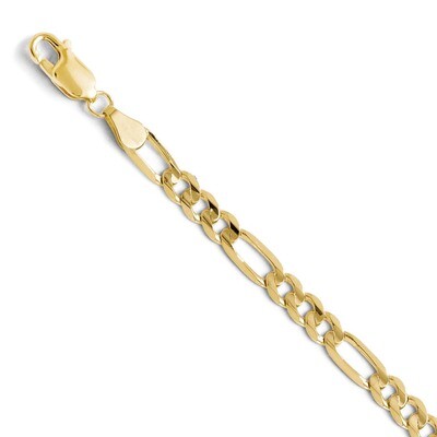 Leslie&#39;s 4.5mm Light Figaro Chain 24 Inch - 10k Gold HB-8209-24, MPN: 8209-24, 886774542720