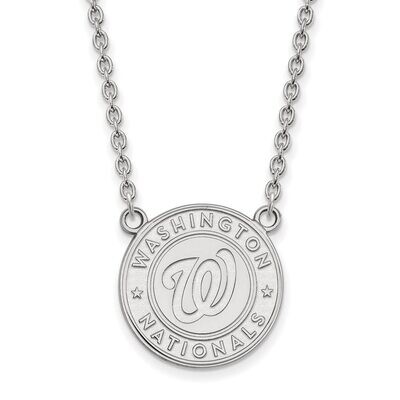Washington Nationals Large Pendant with Necklace Sterling Silver SS007NAT-18, MPN: SS007NAT-18, 886…