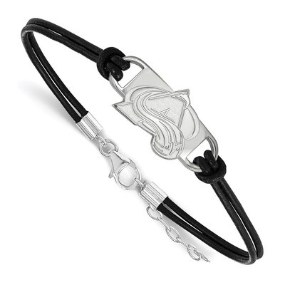 Colorado Avalanche Small Center Leather Bracelet Sterling Silver SS022AVA-7, MPN: SS022AVA-7, 19110…