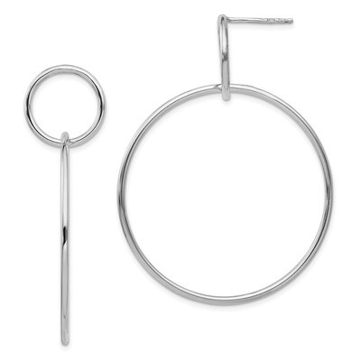 Leslie&#39;s Post Dangle Earrings Sterling Silver Polished HB-QLE1246, MPN: QLE1246, 191101879135