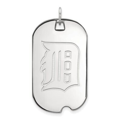 Detroit Tigers Large Dog Tag 14k White Gold 4W028TIG, MPN: 4W028TIG, 886774845647