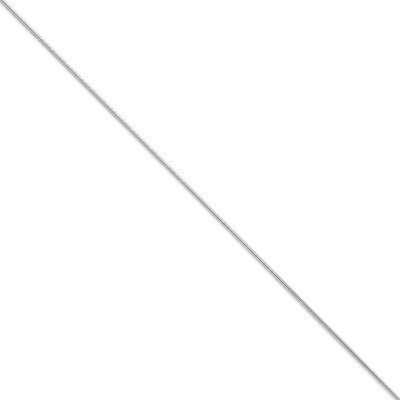 1.6mm Round Snake Chain 16 Inch 14k White Gold WSNA160-16, MPN: WSNA160-16, 886774434292