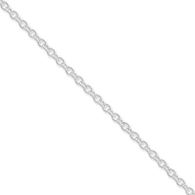 18 Inch 3.75mm Oval cable chain Sterling Silver QFC94-18, MPN: QFC94-18, 883957944753