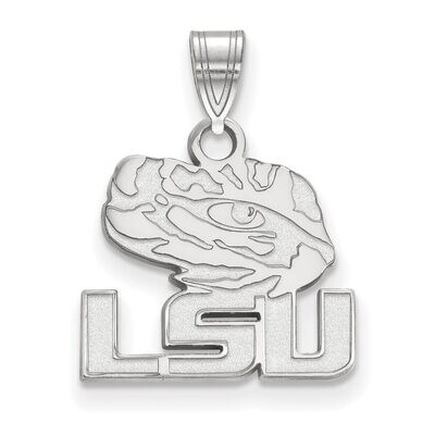 Louisiana State University Small Pendant 10k White Gold 1W074LSU, MPN: 1W074LSU, 886774793221