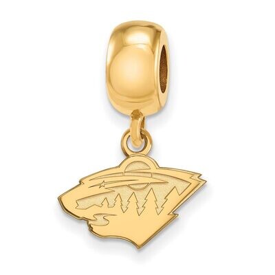 Minnesota Wild Bead Charm x-Small Dangle Gold-plated Silver GP018WIL, MPN: GP018WIL, 886774923246