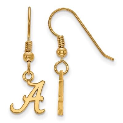 University of Alabama x-Small Dangle Earring Wire Gold-plated Silver GP006UAL, MPN: GP006UAL, 88677…